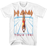 Def Leppard High 'n' Dry Diver Graphic T-Shirt - Official 1981 Band Tee