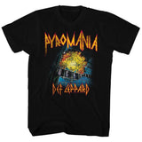 Def Leppard Its On Fire Adult T-Shirt, Classic 80s Hard Rock Band Graphic Tee, Retro Concert Music Fan Apparel