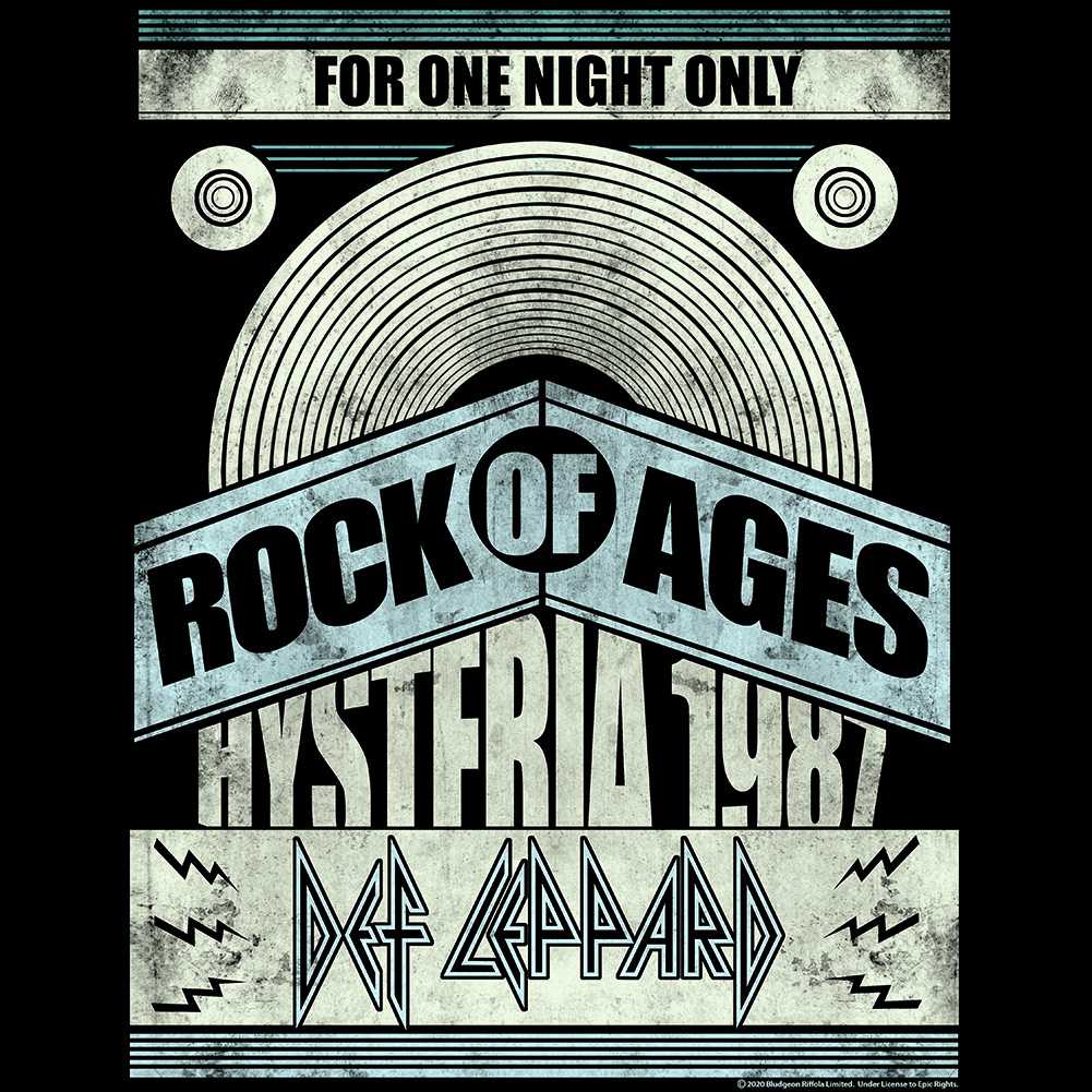 Def Leppard FOR ONE NIGHT ONLY Adult Black T-Shirt – Official Music Merchandise & Rock Fan Apparel