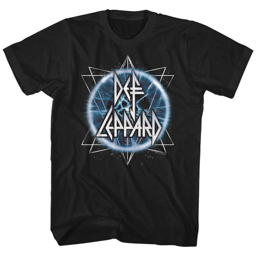 Def Leppard ELECTRIC EYE Adult Black T-Shirt – Licensed Classic Rock Music Graphic Apparel