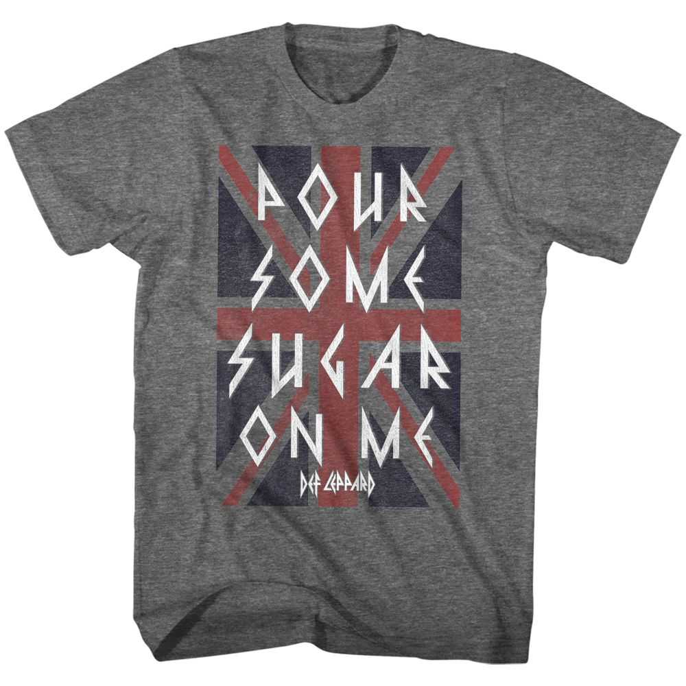 Def Leppard Sugar Adult T-Shirt, Classic 80s Hard Rock Song Graphic Tee, Retro Concert Music Fan Apparel