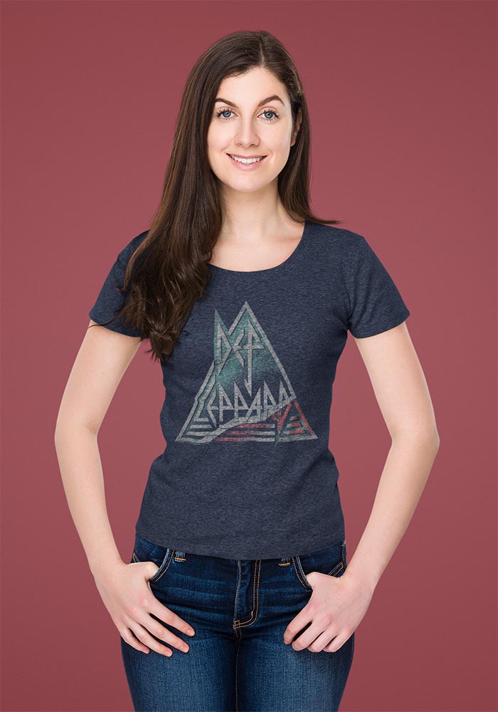 Def Leppard Watermelon Graphic T-Shirt - Official Hard Rock Band Tee