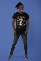 Def Leppard Tour88 Adult T-Shirt, Vintage 1988 Hard Rock Band Graphic Tee, Classic 80s Concert Music Fan Apparel