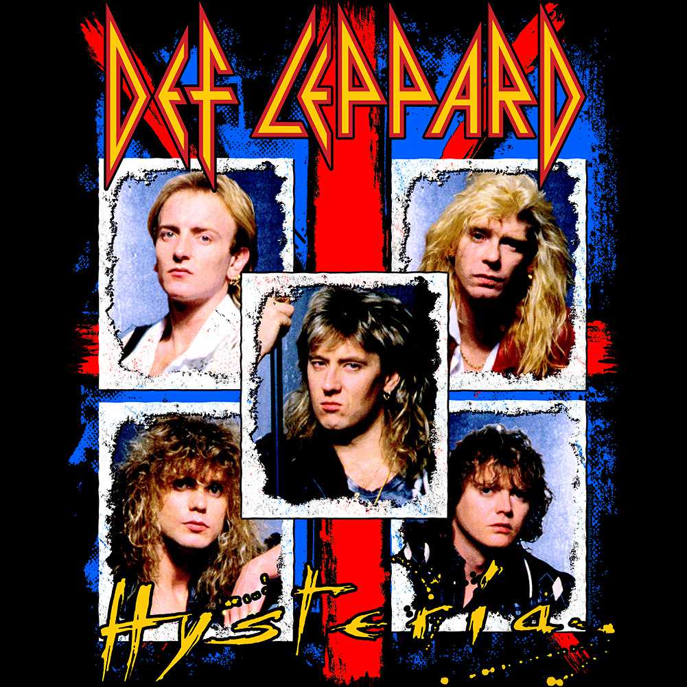 Def Leppard Hysteria Ugly Graphic T-Shirt - Official Holiday Band Tee
