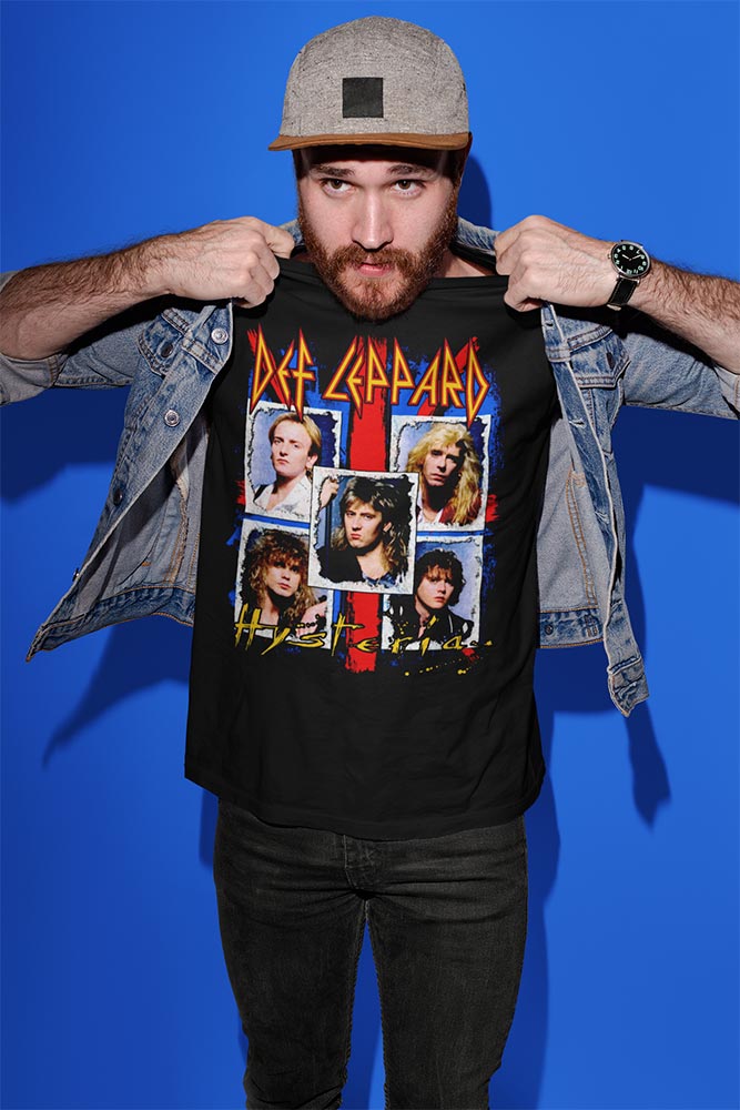 Def Leppard Hysteria Ugly Graphic T-Shirt - Official Holiday Band Tee