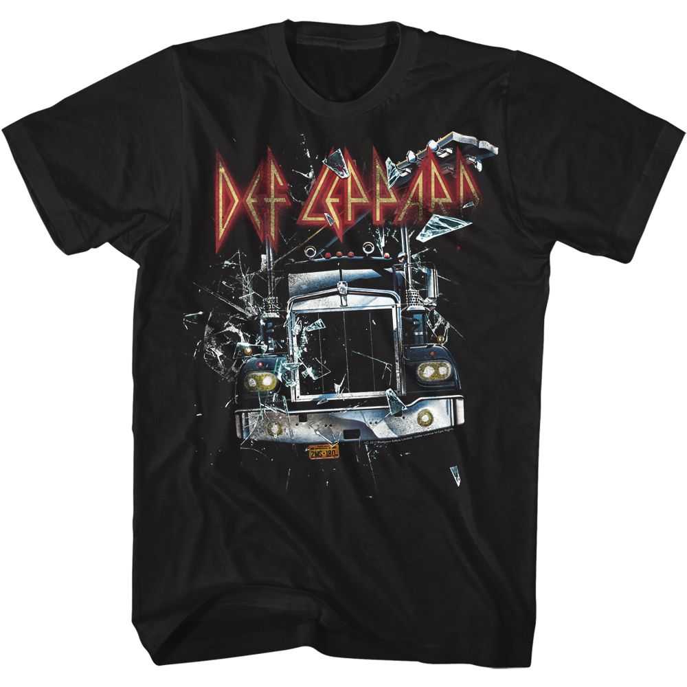 Def Leppard On Through The Night Graphic T-Shirt - Official 1980 Band Tee