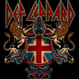 Def Leppard Crest Logo Graphic T-Shirt - Official Hard Rock Band Tee