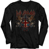 Def Leppard Crest Logo Graphic T-Shirt - Official Hard Rock Band Tee