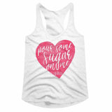 Def Leppard Pour Some Sugar On Me Heart Graphic Girl Tank Top - Official Band Tee