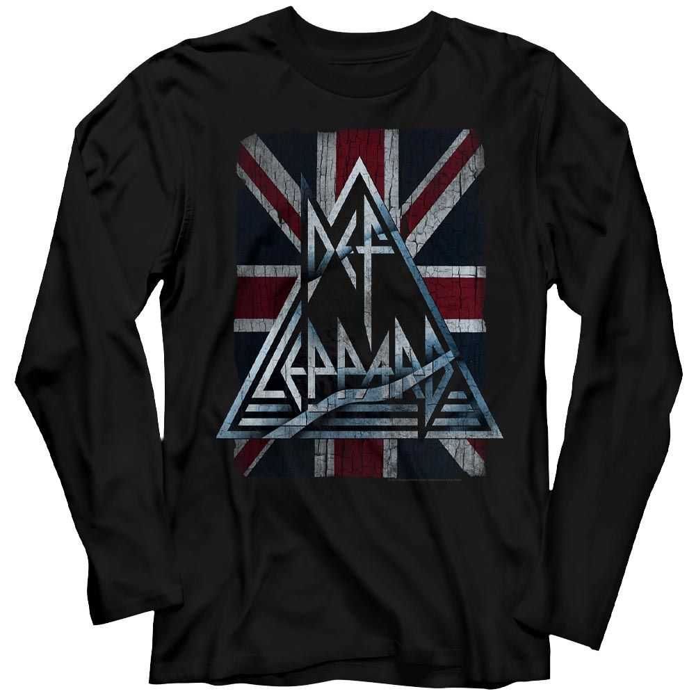 Def Leppard Jacked Up Adult Long Sleeve T-Shirt, Classic 80s Hard Rock Band Graphic Tee, Retro Music Fan Apparel