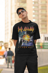Def Leppard PYRO ALBUM Black Adult T-Shirt – Official Rock Band Graphic Tee for Classic Music Fans