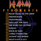 Def Leppard PYRO ALBUM Black Adult T-Shirt – Official Rock Band Graphic Tee for Classic Music Fans