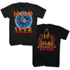 Def Leppard ADRENALIZE TOUR Black Adult T-Shirt – Official Concert Rock Band Graphic Apparel