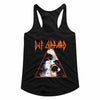 Def Leppard NOBGHYST Black Adult Slim Fit Girl Tank Top – Licensed Rock Band Graphic Tee for Fans