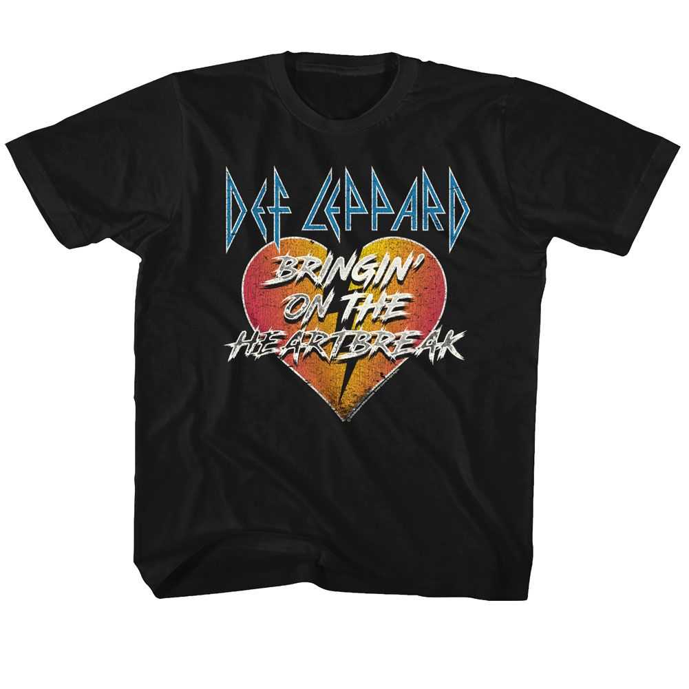 Def Leppard Bringin Youth Graphic T-Shirt - Vintage Hard Rock Band Merch - Kids Concert Fan Gift Idea