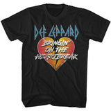 Def Leppard BRINGIN Black Adult T-Shirt – Official Rock Band Graphic Apparel for Concerts & Fans