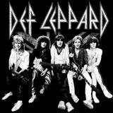 Def Leppard Deflep Adult T-Shirt, Classic 80s Hard Rock Band Graphic Tee, Retro Concert Music Fan Apparel