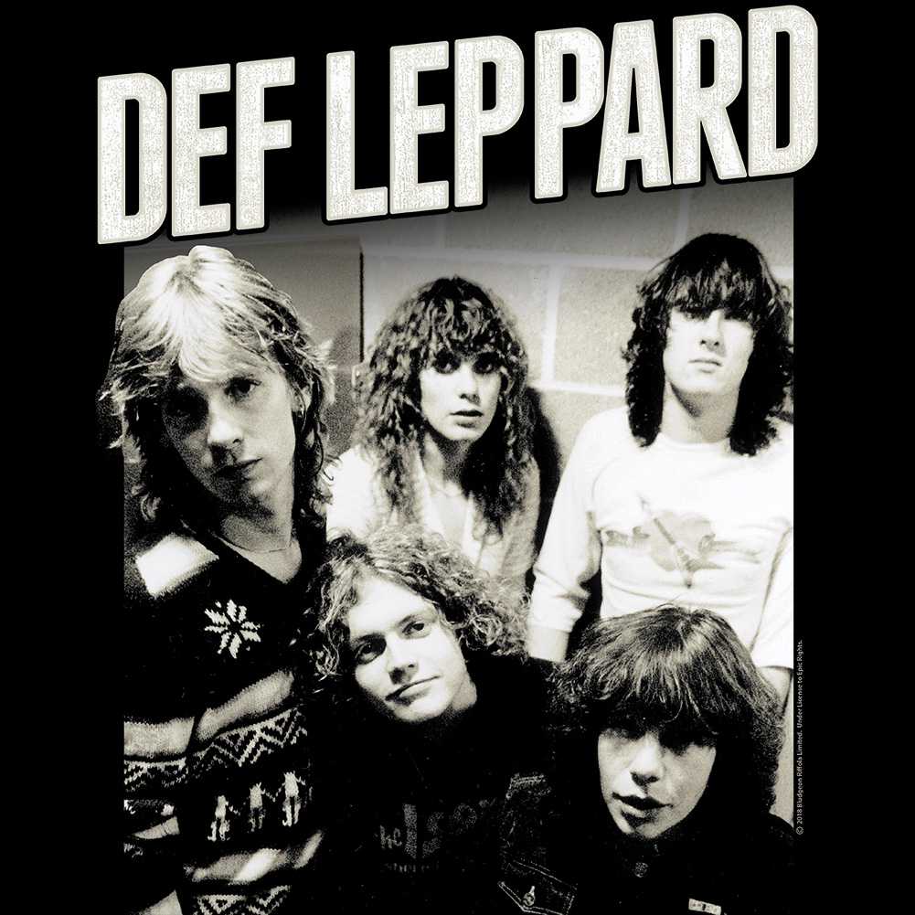 Def Leppard Defleppard Adult T-Shirt, Classic 80s Hard Rock Band Graphic Tee, Retro Concert Music Fan Apparel