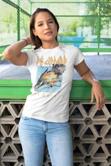 Def Leppard Faded Pyromania Adult T-Shirt, Classic 80s Hard Rock Album Graphic Tee, Retro Rock Music Fan Apparel