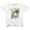 Def Leppard Faded Pyromania Youth Graphic T-Shirt - Classic Rock Band Clothing - Kids Music Lover Gift Idea