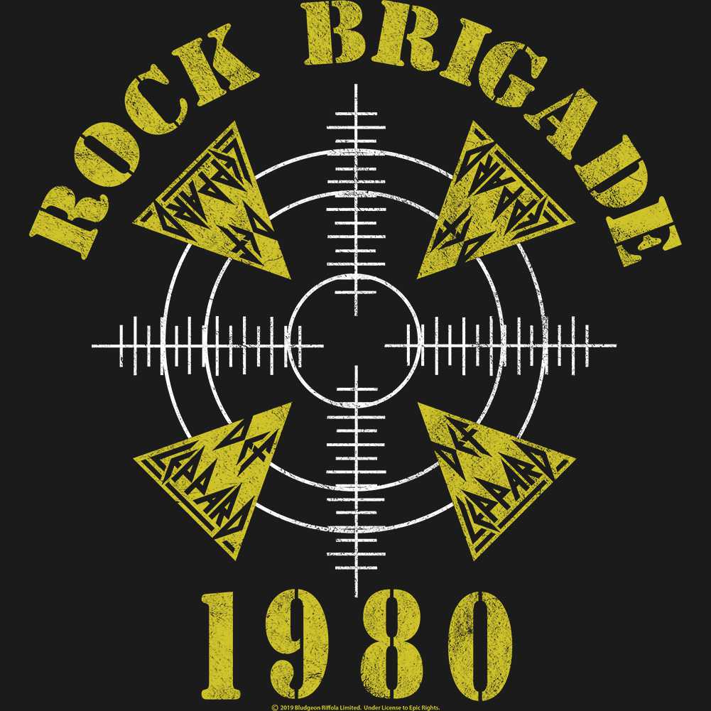 Def Leppard Rock Brigade Graphic Girl Tank Top - Official 1980 Debut Album Band Tee