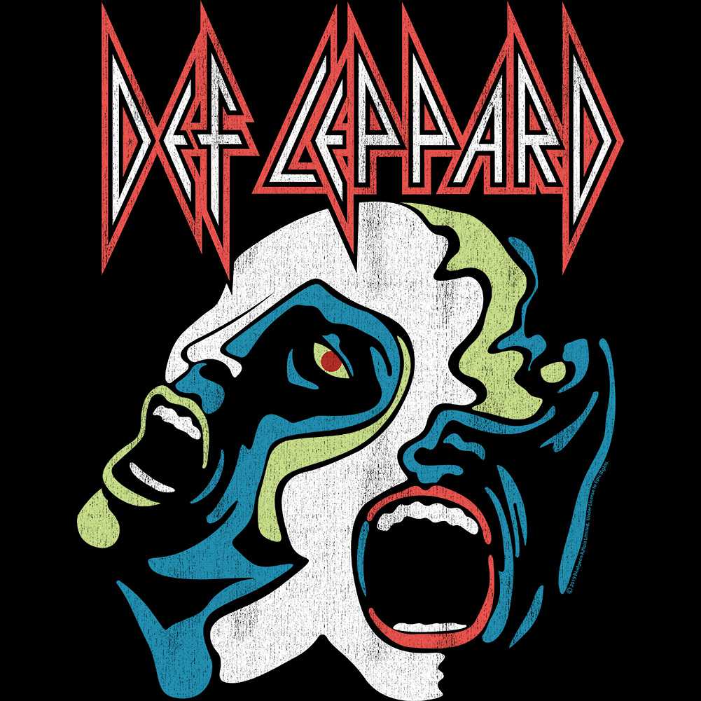 Def Leppard Hysteria Album Graphic T-Shirt - Classic Rock Band Tee
