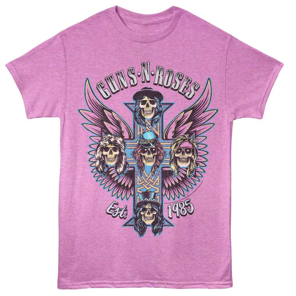 Guns N' Roses Winged Cross Graphic T-Shirt - Official Classic Band Tee