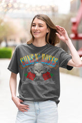 Guns N' Roses Appetite Pistols and Skull Graphic T-Shirt - Official Band Tee