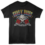 Guns N' Roses Skull and Pistols Graphic Band T-Shirt - Vintage Rock Tee - Unisex