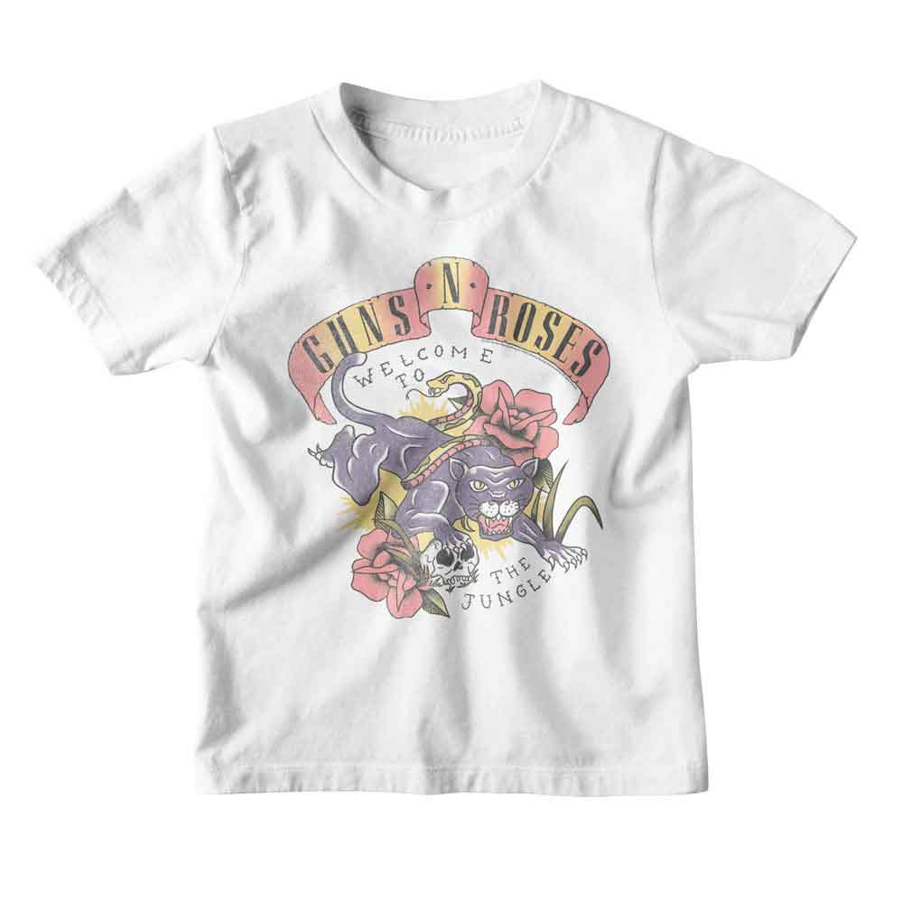 Guns N' Roses Welcome to the Jungle Graphic T-Shirt - Official Kids Band Tee - Size Youth