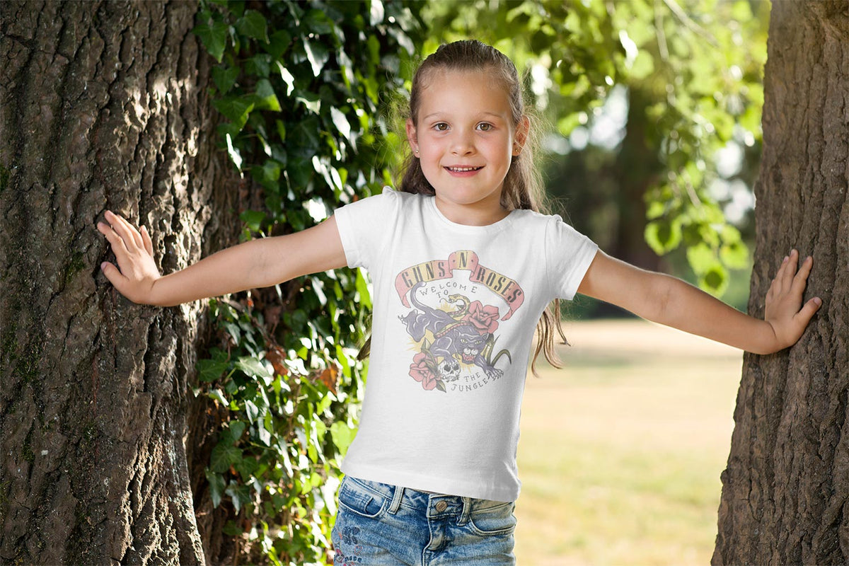 Guns N' Roses Welcome to the Jungle Graphic T-Shirt - Official Kids Band Tee - Size Youth