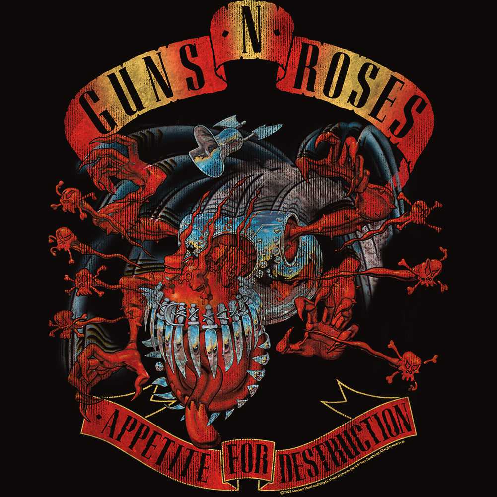 Guns N' Roses Appetite for Destruction Monster Graphic T-Shirt - Rock Band Tee