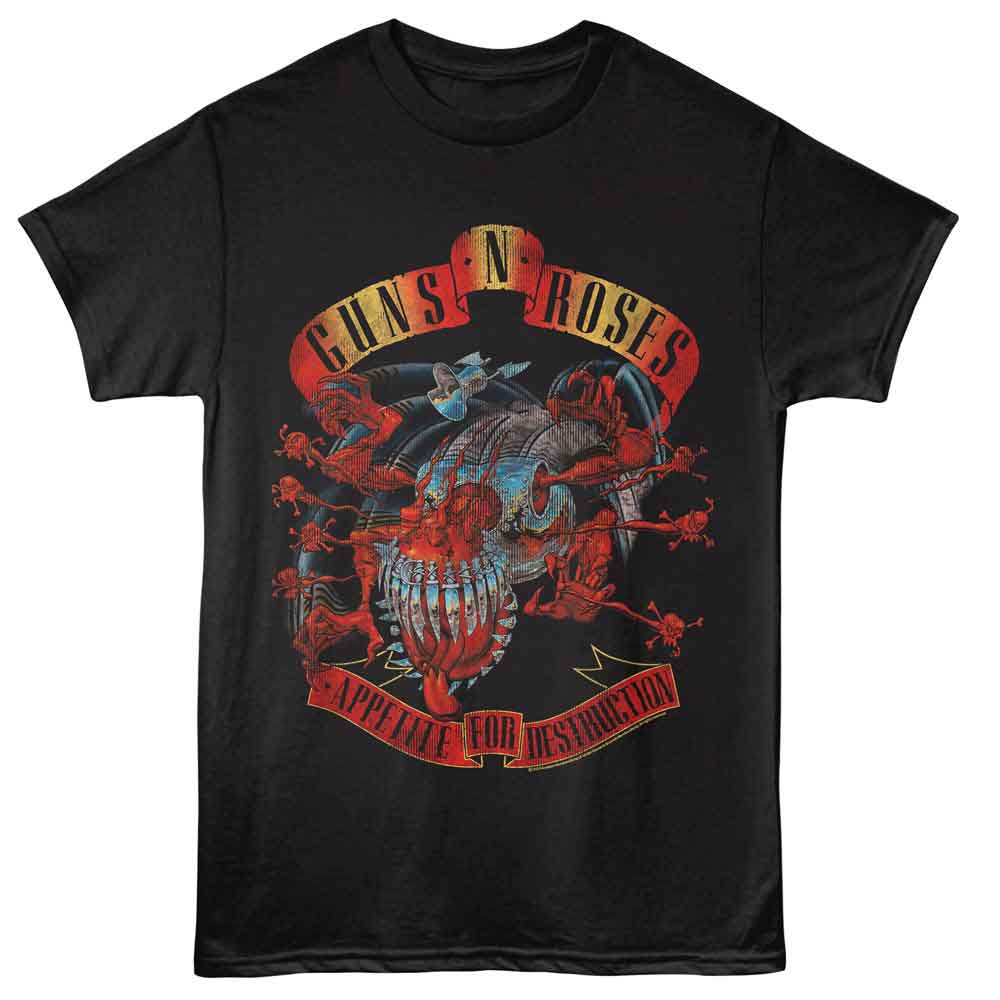 Guns N' Roses Appetite for Destruction Monster Graphic T-Shirt - Rock Band Tee