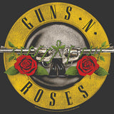Guns N' Roses Classic Bullet Logo Graphic T-Shirt - Official Hard Rock Band Tee