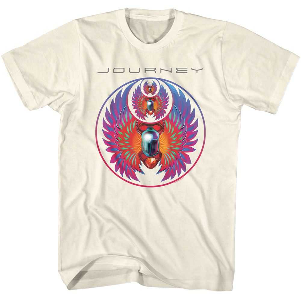 Journey Various Sized Beetles Graphic T-Shirt - Classic Rock Music Clothing - Vintage Concert Lover Gift Idea