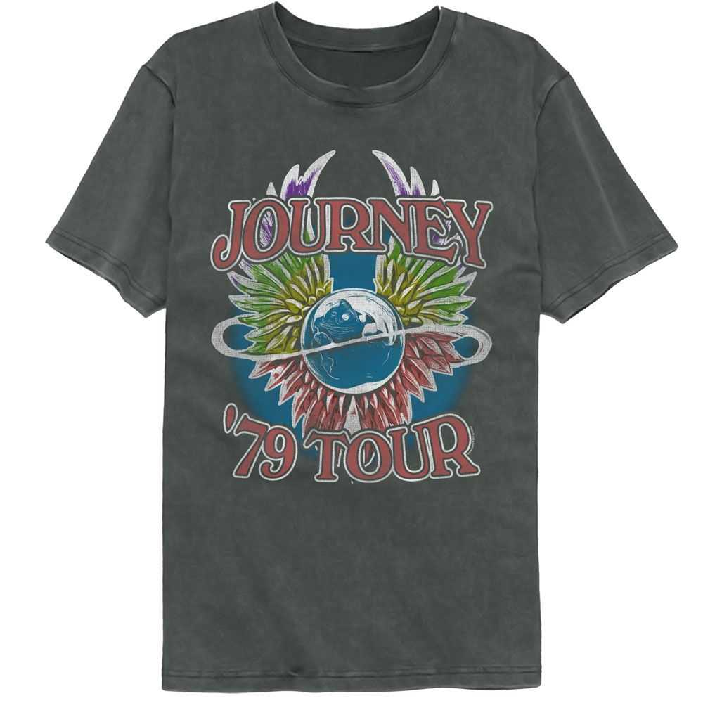 Journey 79 Tour Graphic T-Shirt - Classic Rock Music Clothing - Vintage Concert Lover Gift Idea