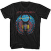 Journey Scarab With Orb Logo Graphic T-Shirt - Classic Rock Music Clothing - Vintage Concert Lover Gift Idea