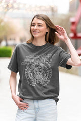 Journey Scarab Lines Logo Graphic T-Shirt - Classic Rock Music Clothing - Vintage Concert Lover Gift Idea
