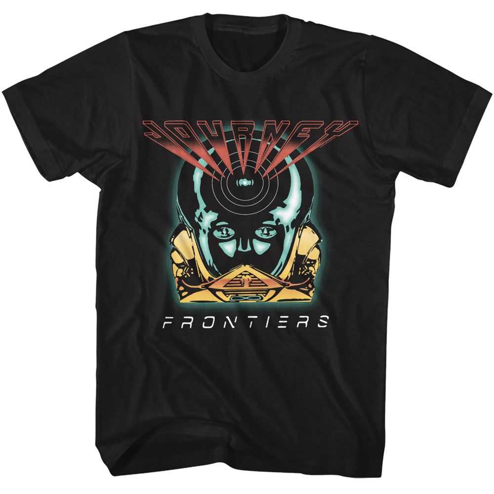 Journey Frontiers Album Graphic T-Shirt - Classic Rock Music Clothing - Vintage Concert Lover Gift Idea