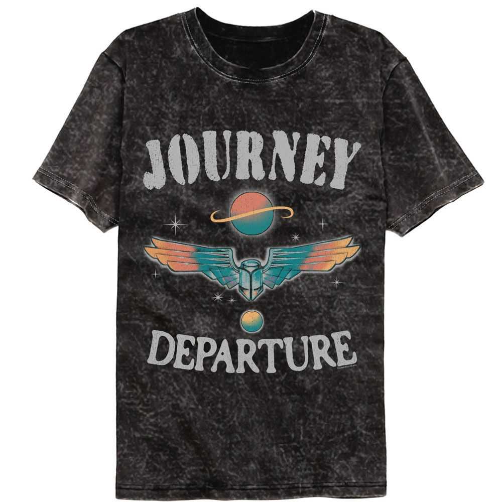 Journey Departure Album Graphic T-Shirt - Classic Rock Music Clothing - Vintage Concert Lover Gift Idea