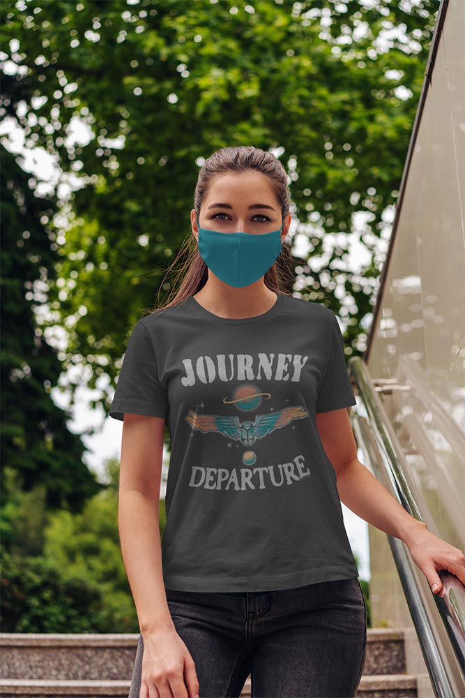 Journey Departure Album Graphic T-Shirt - Classic Rock Music Clothing - Vintage Concert Lover Gift Idea