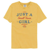 Journey Small Town Girl Lyric Graphic T-Shirt - Classic Rock Music Clothing - Vintage Concert Gift Idea