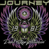 Journey DSB Song Graphic T-Shirt - Classic Rock Music Clothing - Vintage Concert Lover Gift Idea