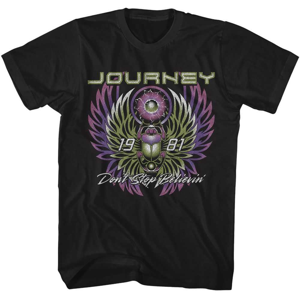 Journey DSB Song Graphic T-Shirt - Classic Rock Music Clothing - Vintage Concert Lover Gift Idea
