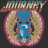 Journey Strong Glow Logo Graphic T-Shirt - Classic Rock Music Clothing - Vintage Concert Lover Gift Idea