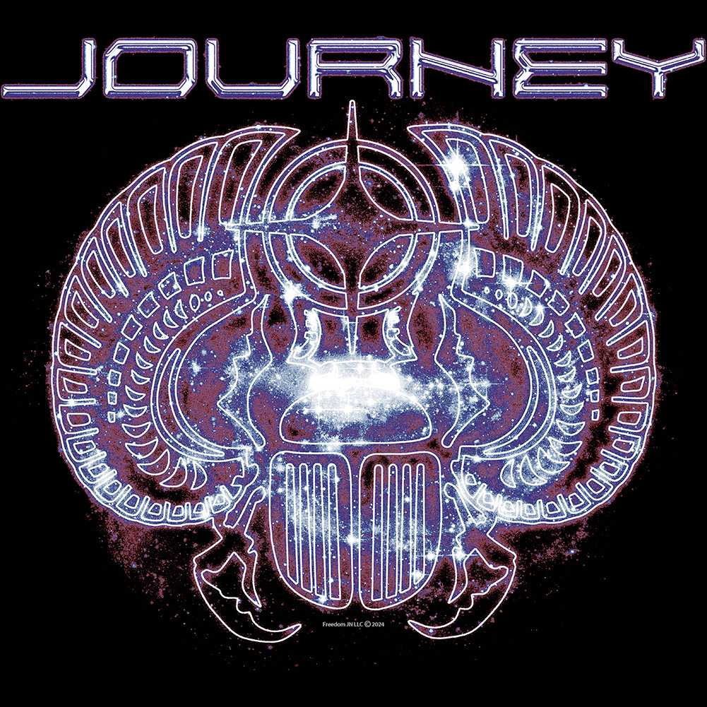 Journey Space Graphic T-Shirt - Classic Rock Music Clothing - Vintage Concert Lover Gift Idea