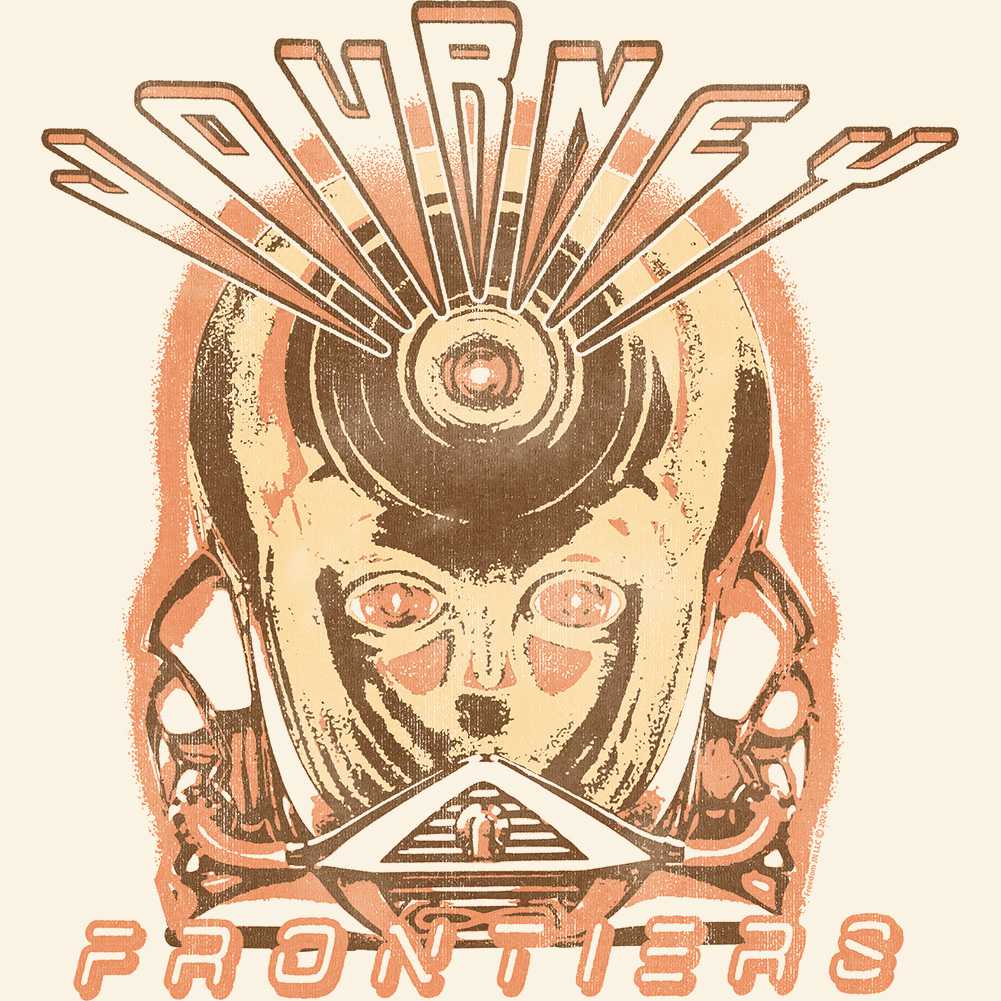 Journey Frontiers Recolor Album Graphic T-Shirt - Classic Rock Music Clothing - Vintage Concert Lover Gift Idea