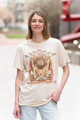 Journey Frontiers Recolor Album Graphic T-Shirt - Classic Rock Music Clothing - Vintage Concert Lover Gift Idea
