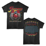 Journey 1983 World Tour Double Sided Graphic T-Shirt - Classic Rock Music Clothing - Vintage Concert Lover Gift