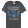 Journey 3D Text Scarab Logo Graphic T-Shirt - Classic Rock Music Clothing - Vintage Concert Lover Gift Idea